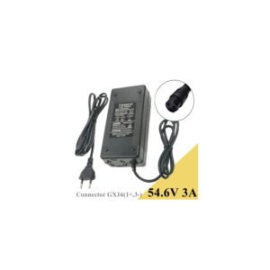 Chargeur 54.6V 3A Pour Trottinette Électrique Connecteur GX16