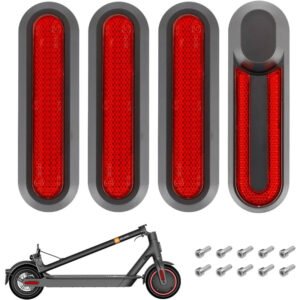Coque de Protection Couvercle de Roue Avec Autocollants Réfléchissants Pour Trottinette Xiaomi M365 Pro / Pro 2 /1S (4 pcs)